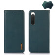 For Sony Xperia 10 IV KHAZNEH Nappa Top Layer Cowhide Leather Phone Case(Green) - Sony Cases by PMC TechLife | Online Shopping South Africa | PMC TechLife | Buy Now Pay Later Mobicred