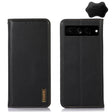 For Google Pixel 7 Pro 5G KHAZNEH Nappa Top Layer Cowhide Leather Phone Case(Black) - Google Cases by PMC TechLife | Online Shopping South Africa | PMC TechLife | Buy Now Pay Later Mobicred