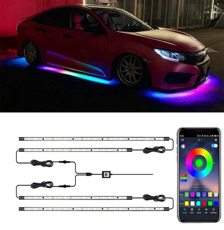 Car Modification Symphony Voice Control LED Chassis Lights, Specification:2 x 60cm + 2 x 180cm - Atmosphere lights by PMC TechLife | Online Shopping South Africa | PMC TechLife | Buy Now Pay Later Mobicred