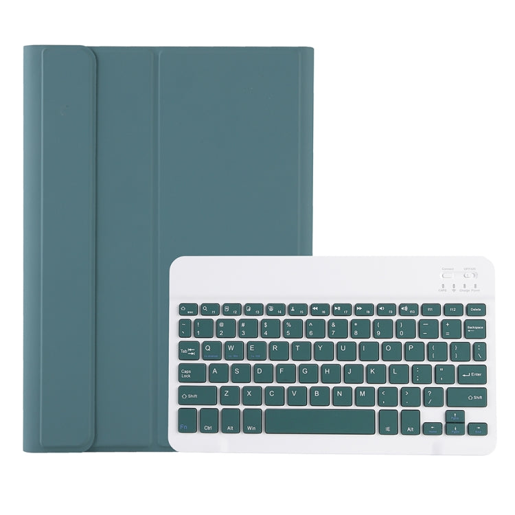 A610B Candy Color Bluetooth Keyboard Leather Case with Pen Slot For Samsung Galaxy Tab S6 Lite 10.4 inch SM-P610 / SM-P615(Dark Green) - free shipping - PMC TechLife - Order now!
