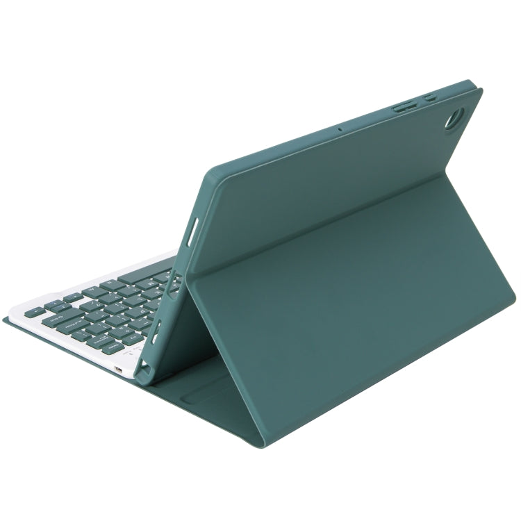 A610B Candy Color Bluetooth Keyboard Leather Case with Pen Slot For Samsung Galaxy Tab S6 Lite 10.4 inch SM-P610 / SM-P615(Dark Green) - free shipping - PMC TechLife - Order now!