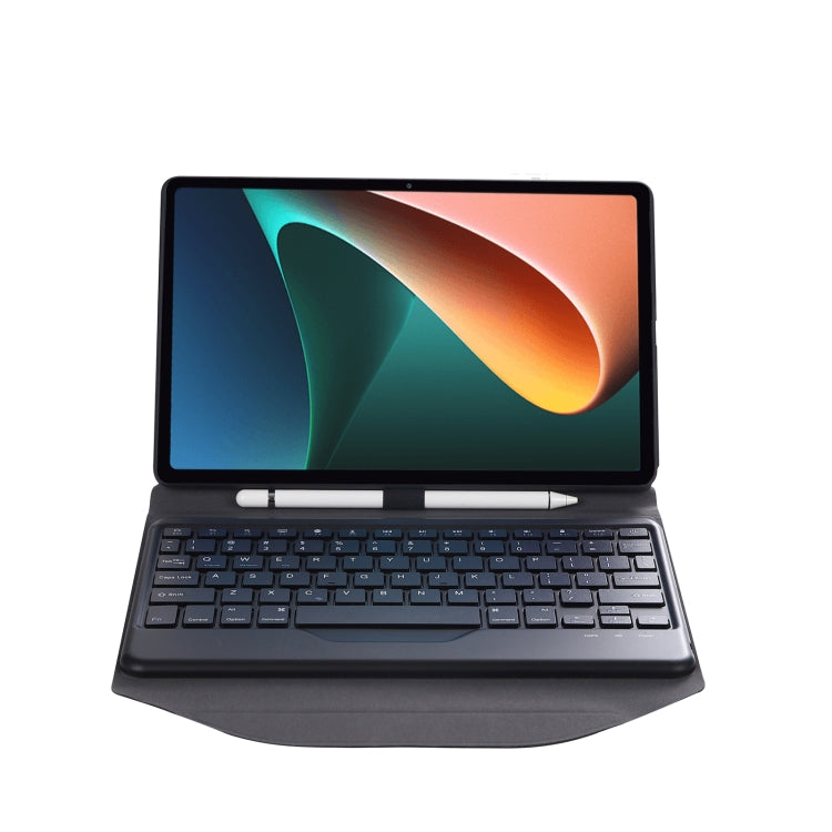 B0N5 Diamond Texture Bluetooth Keyboard Leather Case with Triangle Back Support For Xiaomi Pad 5 / 5 Pro(Black + Black) - Others Keyboard by PMC TechLife | Online Shopping South Africa | PMC TechLife