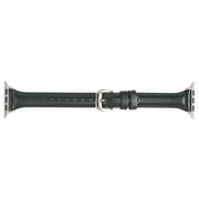 Genuine Leather Watch Band For Apple Watch Ultra 49mm&Watch Ultra 2 49mm / Series 9&8&7 45mm / SE 3&SE 2&6&SE&5&4 44mm / 3&2&1 42mm(Dark Green)