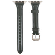 Genuine Leather Watch Band For Apple Watch Ultra 49mm&Watch Ultra 2 49mm / Series 9&8&7 45mm / SE 3&SE 2&6&SE&5&4 44mm / 3&2&1 42mm(Dark Green)