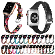 Genuine Leather Watch Band For Apple Watch Ultra 49mm&Watch Ultra 2 49mm / Series 9&8&7 45mm / SE 3&SE 2&6&SE&5&4 44mm / 3&2&1 42mm(Plaid)