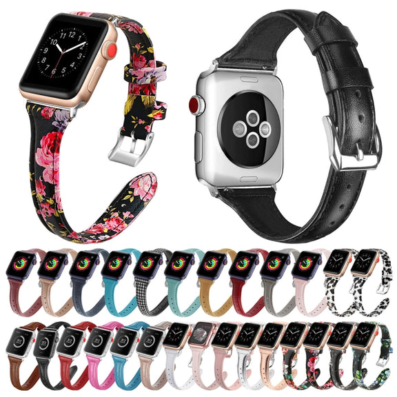 Genuine Leather Watch Band For Apple Watch Ultra 49mm&Watch Ultra 2 49mm / Series 9&8&7 45mm / SE 3&SE 2&6&SE&5&4 44mm / 3&2&1 42mm(Plaid)