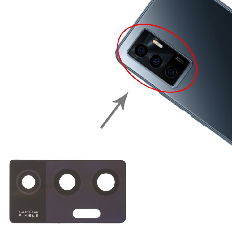 For vivo V23e / V23e 5G 10pcs Back Camera Lens - Camera Parts by PMc TechLife | Online Shopping South Africa | PMc TechLife | Buy Now Pay Later Mobicred