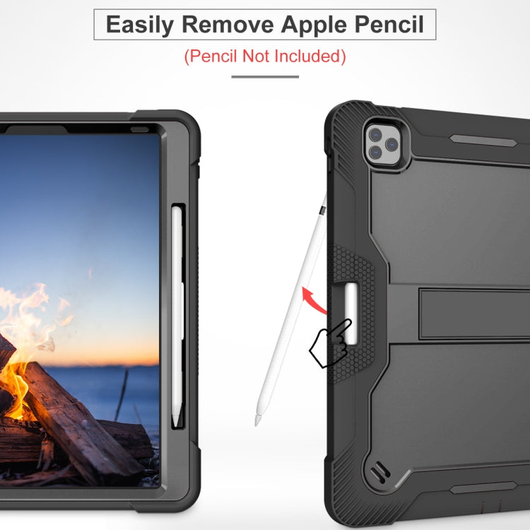 For iPad Pro 12.9 2022 / 2021 / 2020 / 2018 Silicone + PC Shockproof Tablet Case(Black) - free shipping - PMC TechLife - Order now!