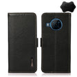 For Nokia X100 KHAZNEH Side-Magnetic Litchi Genuine Leather RFID Phone Case(Black) - Nokia Cases by PMC TechLife | Online Shopping South Africa | PMC TechLife | Buy Now Pay Later Mobicred