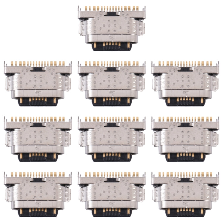 For vivo S12 / Y76S 10pcs Charging Port Connector - Single Tail Connector by PMc TechLife | Online Shopping South Africa | PMc TechLife | Buy Now Pay Later Mobicred