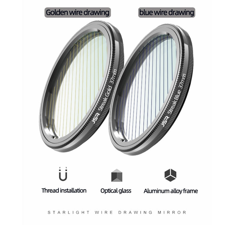 JSR Starlight Drawing Camera Lens Filter, Size:46mm(Streak Gold) - free shipping - PMC TechLife - Order now!