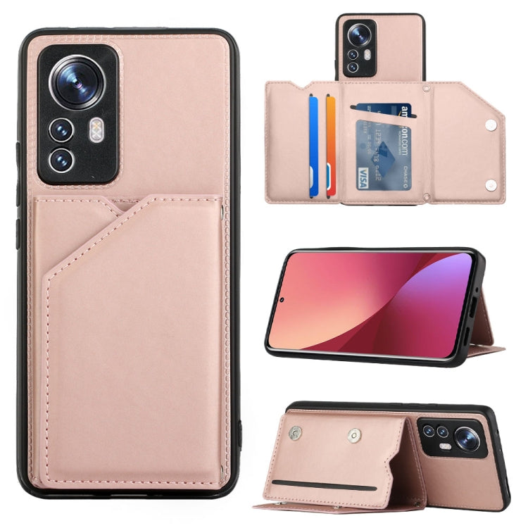 For Xiaomi 12 Pro Skin Feel PU + TPU + PC Phone Case(Rose Gold) - Xiaomi Cases by PMC TechLife | Online Shopping South Africa | PMC TechLife