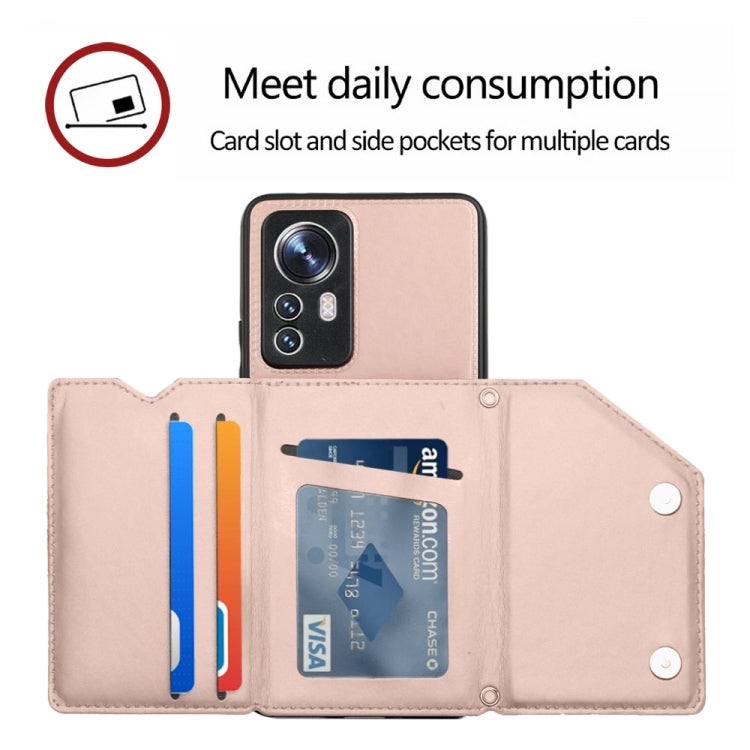 For Xiaomi 12 Pro Skin Feel PU + TPU + PC Phone Case(Rose Gold)