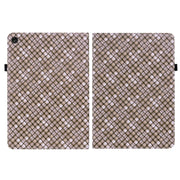 For Lenovo Tab M10 Plus 10.6 3rd Gen. Color Weave Leather Tablet Case with Holder(Brown)