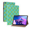 For Lenovo Tab M10 Plus 10.6 3rd Gen. Color Weave Leather Tablet Case with Holder(Green) - Lenovo by PMC TechLife | Online Shopping South Africa | PMC TechLife | Buy Now Pay Later Mobicred