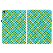 For Lenovo Tab M10 Plus 10.6 3rd Gen. Color Weave Leather Tablet Case with Holder(Green)