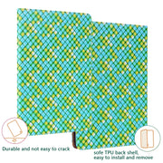 For Lenovo Tab M10 Plus 10.6 3rd Gen. Color Weave Leather Tablet Case with Holder(Green)