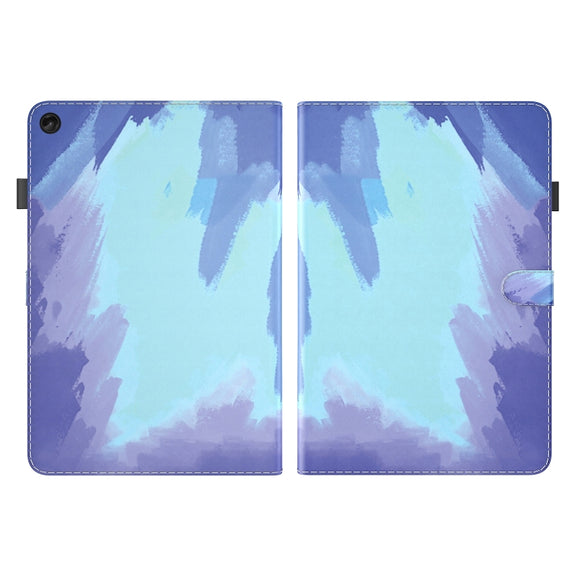 For Lenovo Tab M10 Plus 10.6 3rd Gen. Watercolor Pattern Skin Feel Magnetic Leather Tablet Case(Winter Snow)