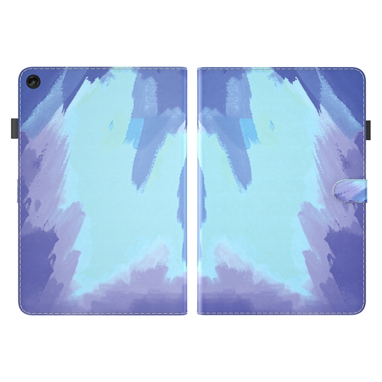 For Lenovo Tab M10 Plus 10.6 3rd Gen. Watercolor Pattern Skin Feel Magnetic Leather Tablet Case(Winter Snow)
