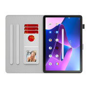 For Lenovo Tab M10 Plus 10.6 3rd Gen. Watercolor Pattern Skin Feel Magnetic Leather Tablet Case(Winter Snow)