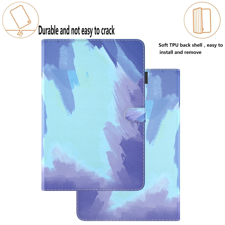For Lenovo Tab M10 Plus 10.6 3rd Gen. Watercolor Pattern Skin Feel Magnetic Leather Tablet Case(Winter Snow)