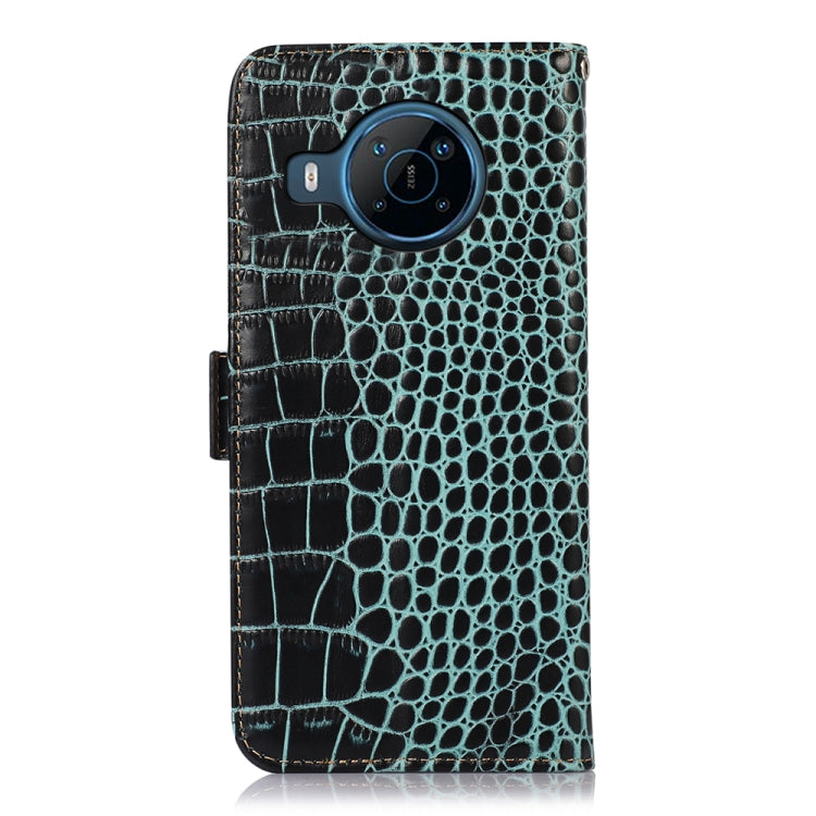 For Nokia X100 Crocodile Top Layer Cowhide Leather Phone Case(Green) - Nokia Cases by PMC TechLife | Online Shopping South Africa | PMC TechLife | Buy Now Pay Later Mobicred
