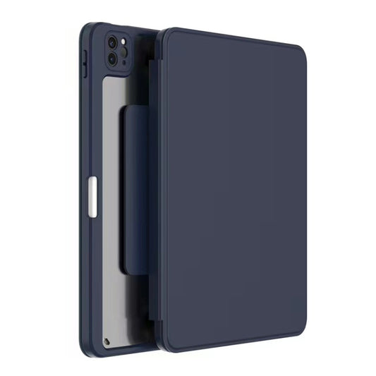 For iPad 10.2 2021 / 2020 / 2019 Mutural Jianshang Series Tablet Leather Smart Case(Dark Blue) - free shipping - PMC Jewellery - Order now!