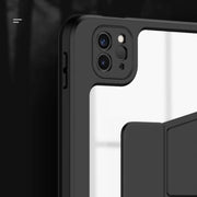 For iPad 10.2 2021 / 2020 / 2019 Mutural Jianshang Series Tablet Leather Smart Case(Black)