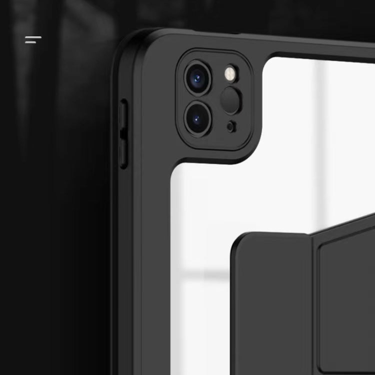 For iPad 10.2 2021 / 2020 / 2019 Mutural Jianshang Series Tablet Leather Smart Case(Dark Blue)
