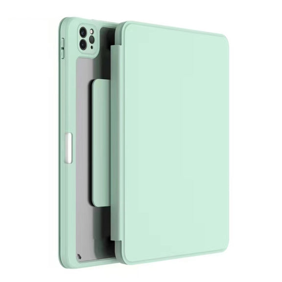 Mutural Jianshang Series Tablet Leather Smart Case For iPad Air 2022 / 2020 10.9 / Pro 11(Mint Green)