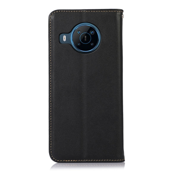 For Nokia X100 KHAZNEH Nappa Top Layer Cowhide Leather Phone Case(Black)