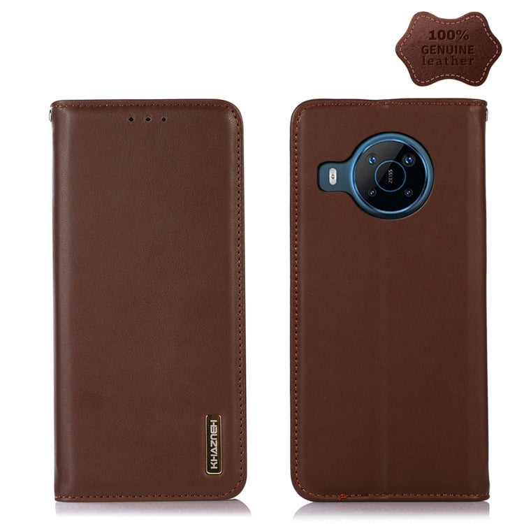 For Nokia X100 KHAZNEH Nappa Top Layer Cowhide Leather Phone Case(Brown) - Nokia Cases by PMC TechLife | Online Shopping South Africa | PMC TechLife | Buy Now Pay Later Mobicred