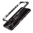 For ZTE nubia Red Magic 7 Aurora Series Metal Frame Phone Case(Black Red) - ZTE Cases by PMC TechLife | Online Shopping South Africa | PMC TechLife | Buy Now Pay Later Mobicred