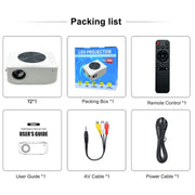 Y2 1280x720P 80ANSI Mini LCD LED Smart Projector, Plug Tpye:AU Plug