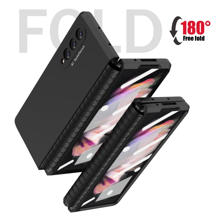 For Samsung Galaxy Z Fold3 5G 360 Full Body TPU Hinge Flip Phone Case(Black) - free shipping - PMC TechLife - Order now!