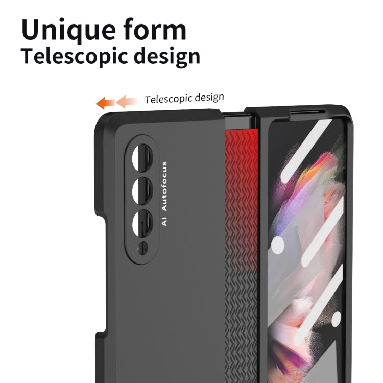 For Samsung Galaxy Z Fold3 5G 360 Full Body TPU Hinge Flip Phone Case(Black) - free shipping - PMC TechLife - Order now!