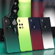For Huawei Mate X2 Colorful Gradient Tempered Film Integrated Phone Case(Green)