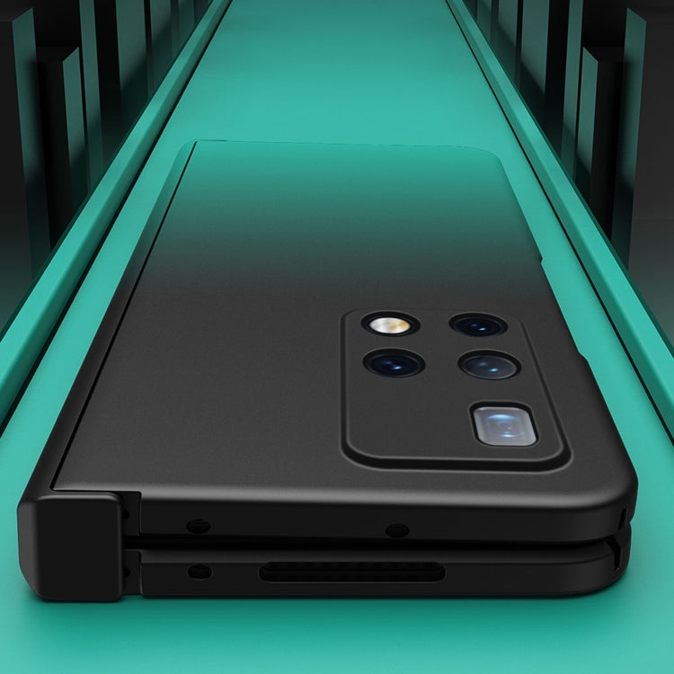 For Huawei Mate X2 Colorful Gradient Tempered Film Integrated Phone Case(Blue Red) - Huawei Cases by PMC TechLife | Online Shopping South Africa | PMC TechLife | Buy Now Pay Later Mobicred