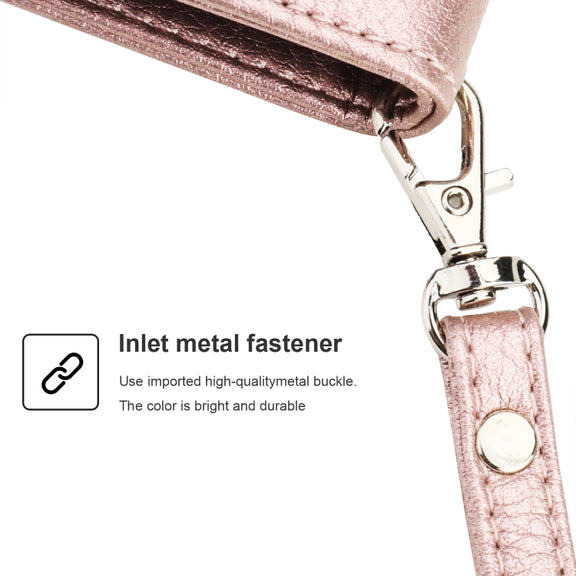 For Huawei Nova 5i Pro / Mate 30 Lite Microfiber Zipper Horizontal Flip Leather Case(Rose Gold)