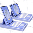 Bluetooth Keyboard Leather Case with Touchpad & Rotatable Bottom Case For iPad 10.2 2021 & 2020 & 2019 / Air 2019 / Pro 10.5 inch(Light Purple) - Universal by PMC TechLife | Online Shopping South Africa | PMC TechLife