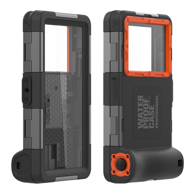 RedPepper 2nd Generation Diving Water-resistant Protective Case, Water-resistant depth: 15m(Black + Orange)