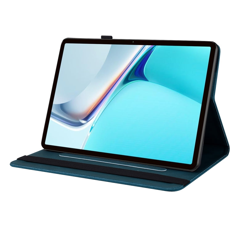 For Huawei MatePad 11 2021 Butterfly Flower Embossed Leather Tablet Case(Blue) - Huawei by PMC TechLife | Online Shopping South Africa | PMC TechLife | Buy Now Pay Later Mobicred