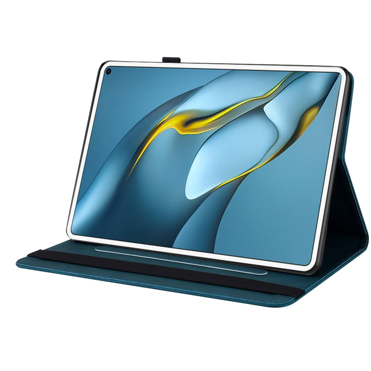 For Huawei MatePad Pro 10.8 2021 Butterfly Flower Embossed Leather Tablet Case(Blue) - Huawei by PMC TechLife | Online Shopping South Africa | PMC TechLife | Buy Now Pay Later Mobicred