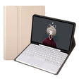 YA700B-A  Lambskin Texture Voltage Round Keycap Bluetooth Keyboard Leather Case with Touchpad For Samsung Galaxy Tab S8 11 inch SM-X700 / SM-X706 & S7 11 inch SM-X700 / SM-T875(Gold) - Samsung Keyboard by PMC TechLife | Online Shopping South Africa | PMC TechLife