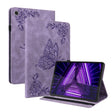 For Lenovo M10 Plus 10.3 TB-X606F/TB-X606X Butterfly Flower Embossed Leather Tablet Case(Purple) - Lenovo by PMC TechLife | Online Shopping South Africa | PMC TechLife | Buy Now Pay Later Mobicred