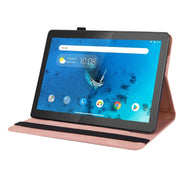 For Lenovo Tab M10 TB-X605L/X605F Butterfly Flower Embossed Leather Tablet Case(Rose Gold)