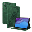 For Lenovo Tab M10 HD 2nd Gen TB-X306X/TB-X306F Butterfly Flower Embossed Leather Tablet Case(Green) - Lenovo by PMC TechLife | Online Shopping South Africa | PMC TechLife | Buy Now Pay Later Mobicred