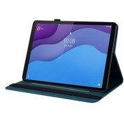 For Lenovo Tab M10 HD 2nd Gen TB-X306X/TB-X306F Butterfly Flower Embossed Leather Tablet Case(Blue)