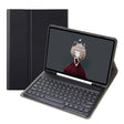 YA700B Lambskin Texture Voltage Round Keycap Bluetooth Keyboard Leather Case For Samsung Galaxy Tab S8 11 inch SM-X700 / SM-X706 & S7 11 inch SM-X700 / SM-T875(Black) - Samsung Keyboard by PMC TechLife | Online Shopping South Africa | PMC TechLife | Buy Now Pay Later Mobicred