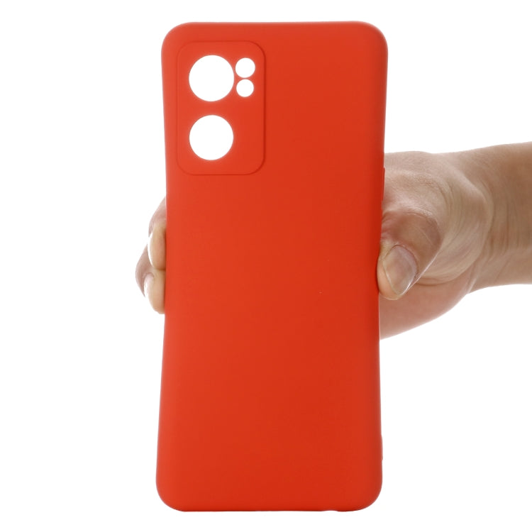 For OPPO Reno7 5G Global / Find X5 Lite Pure Color Liquid Silicone Shockproof Full Coverage Phone Case(Red) - free shipping - PMC TechLife - Order now!